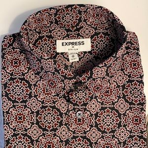 NWT EXPRESS 🔴 Extra Slim XS 🔴 Button Down